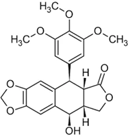 Picropodophyllotoxin structure Picropodophyllotoxin structure